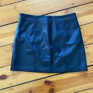 Gianni Bini leather black mini Skirt size medium/8